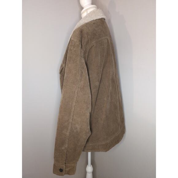 Tony Hawk sherpa skater outdoor work corduroy button up coat XL - Picture 3 of 10